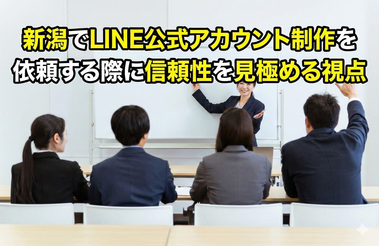 新潟でLINE公式アカウント制作を依頼する際に信頼性を見極める視点