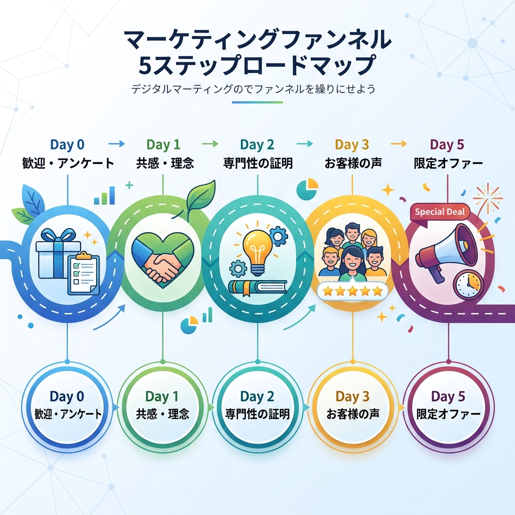 Lステップで作る5日間の自動教育シナリオ