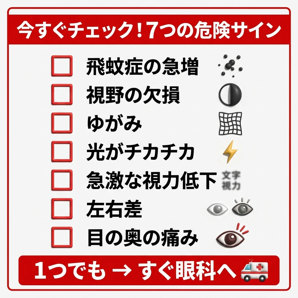 危険サインのチェックリスト