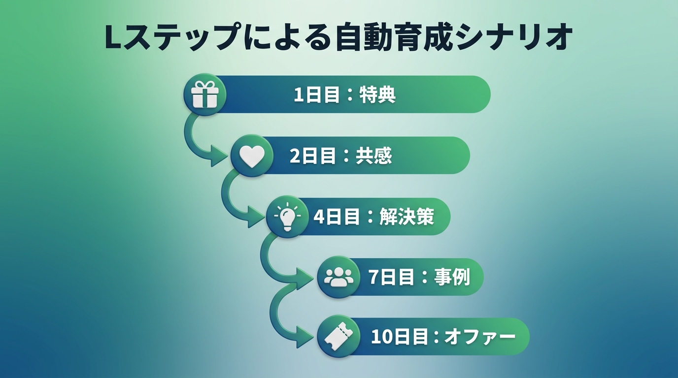 Lステップによる自動育成シナリオ