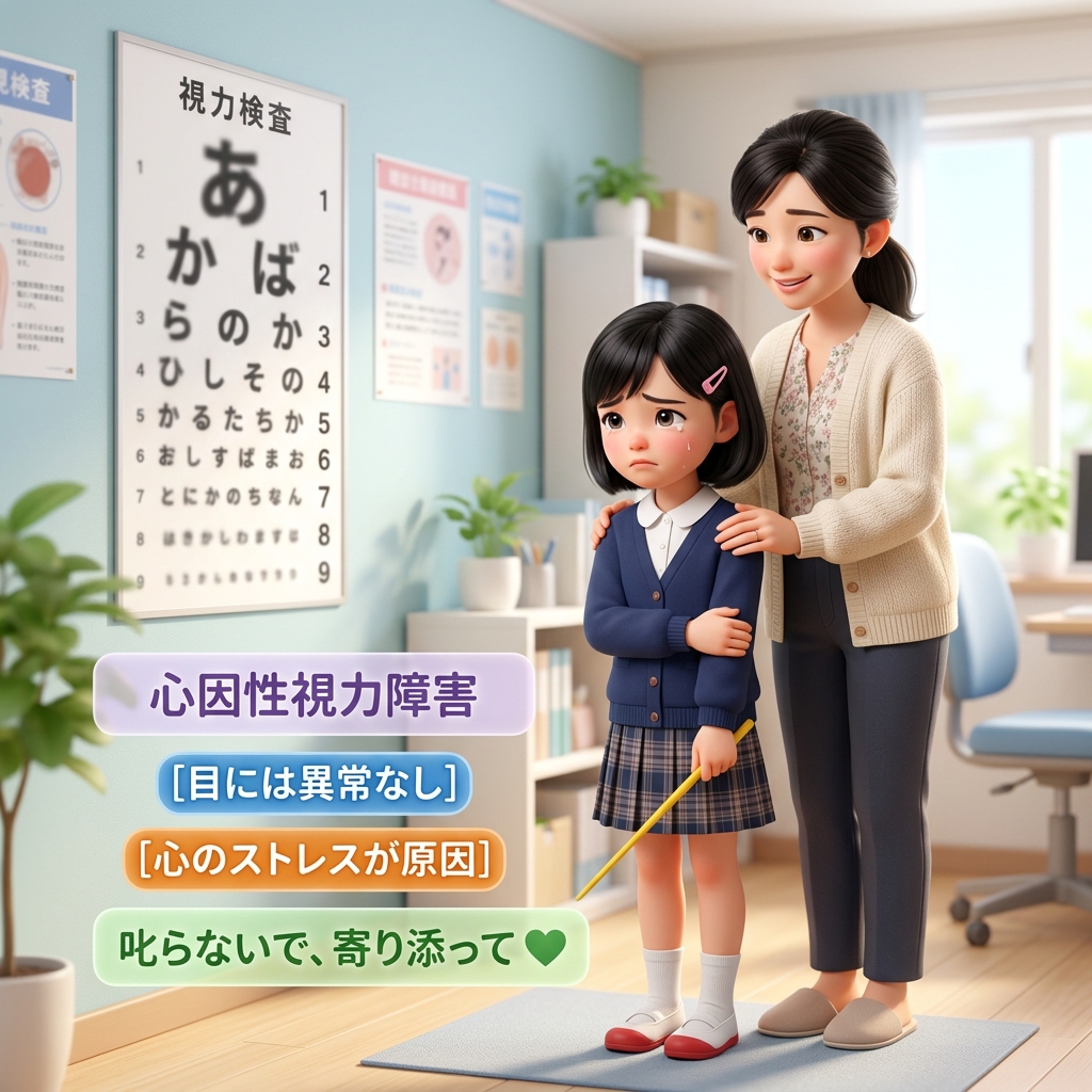 心因性視力障害のイメージ