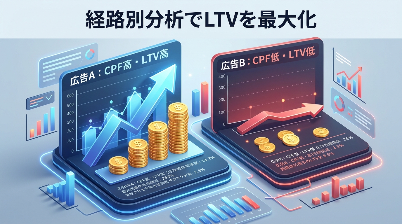 経路別分析でLTVを最大化