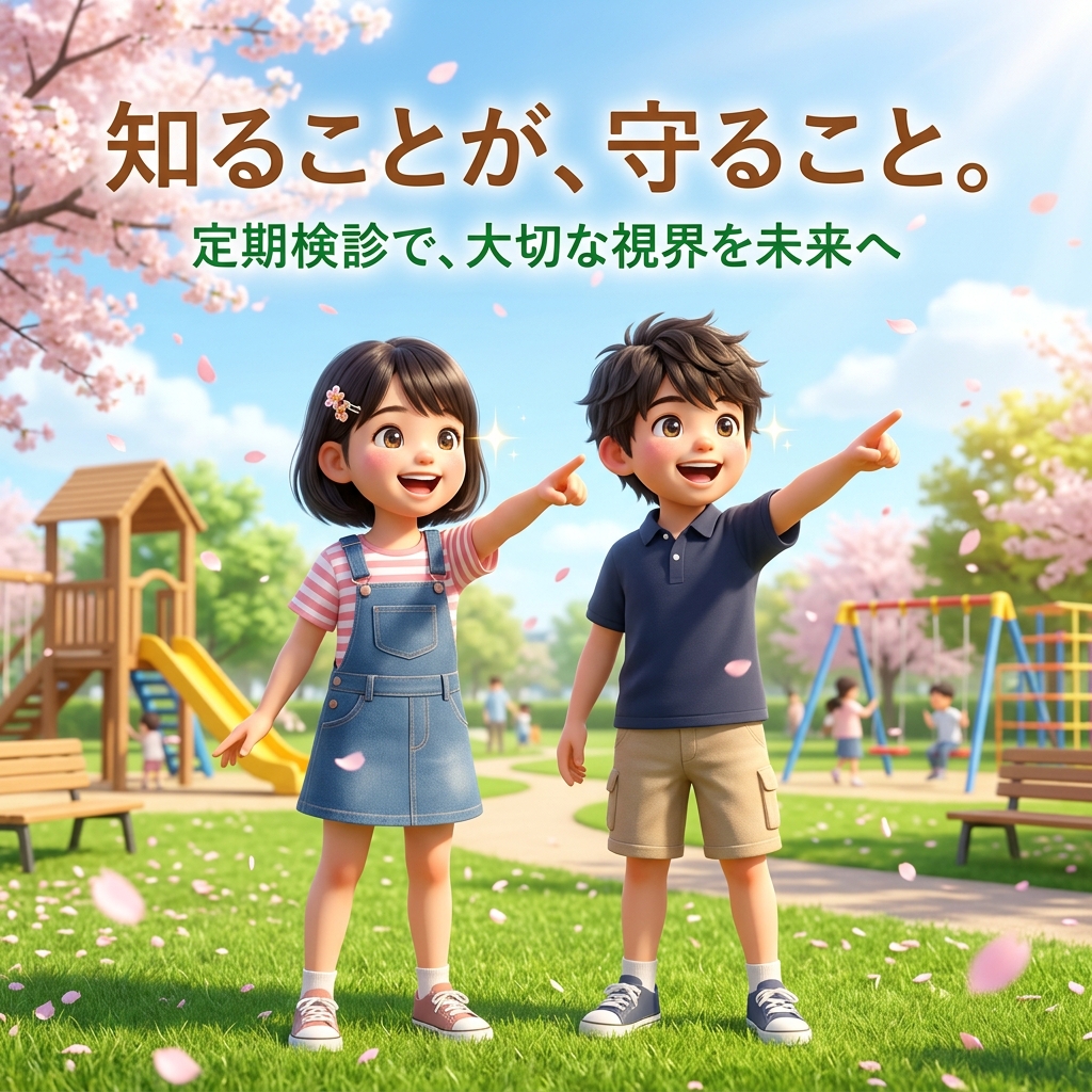 クリアな視界で笑顔の子どもたち