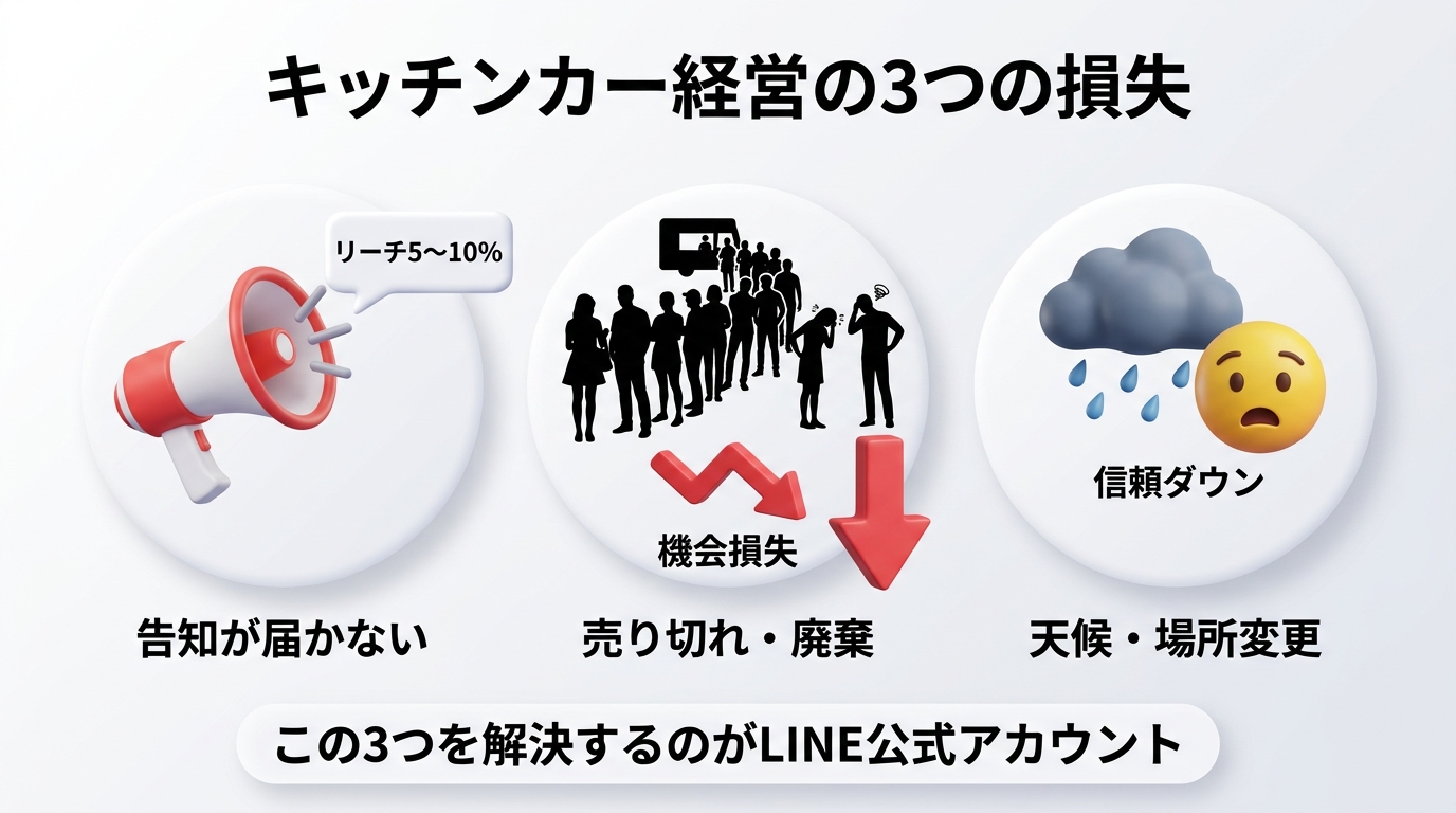 キッチンカー経営の課題図