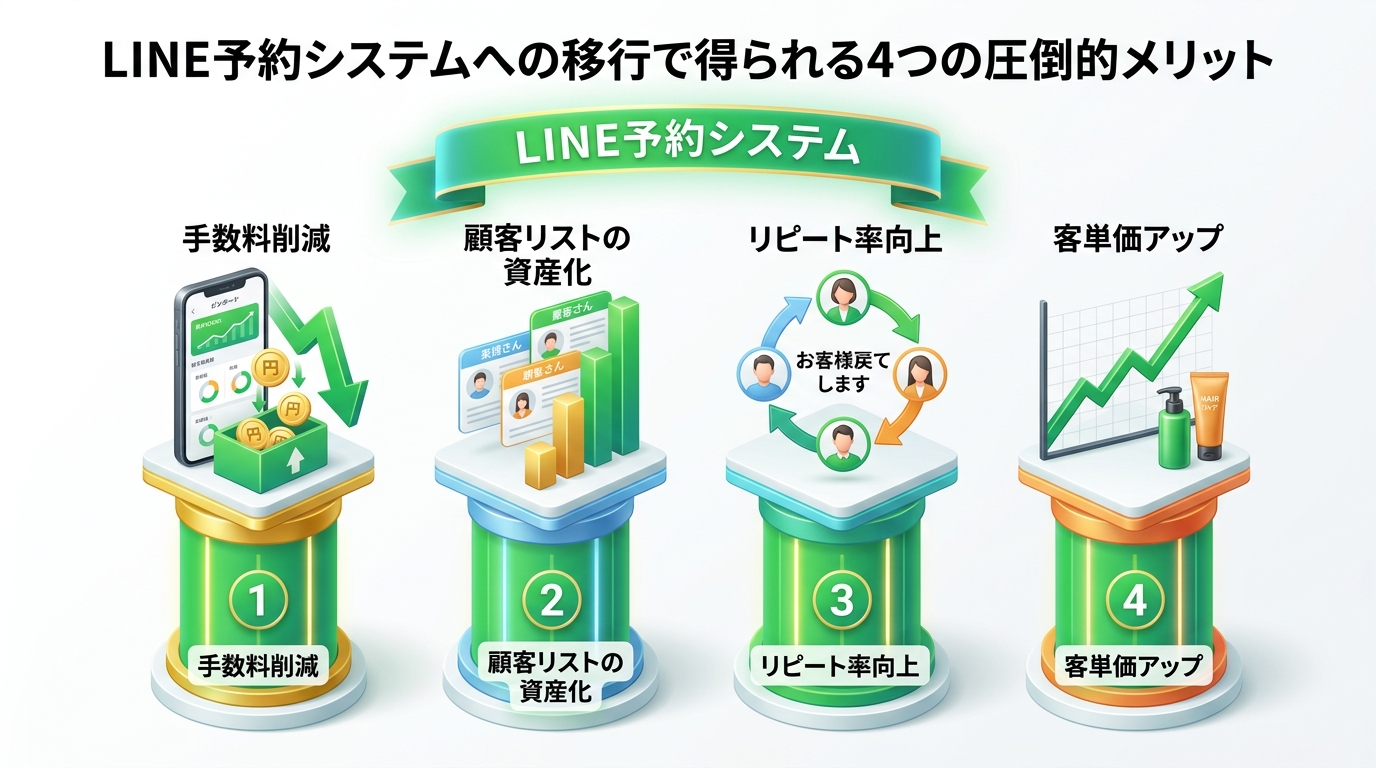 LINE予約システム移行の4つのメリット