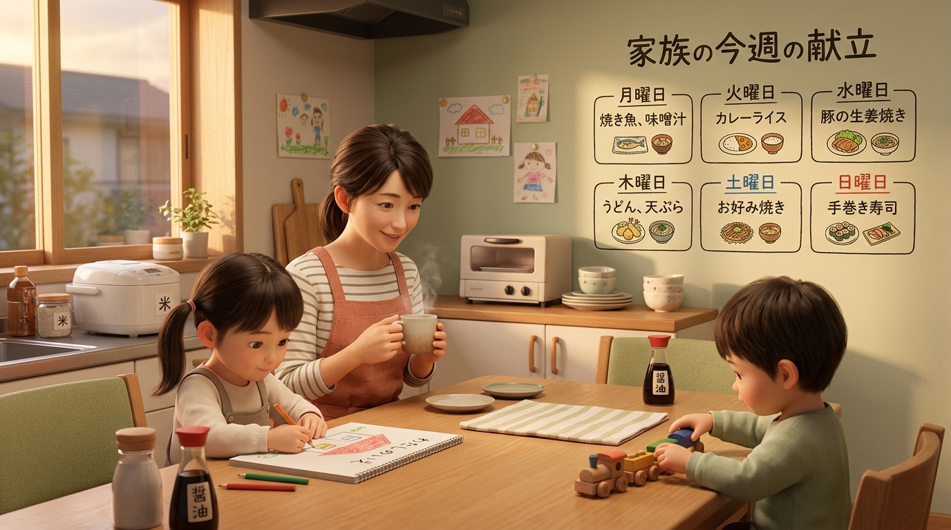ブルーライトカット眼鏡を検討する親子