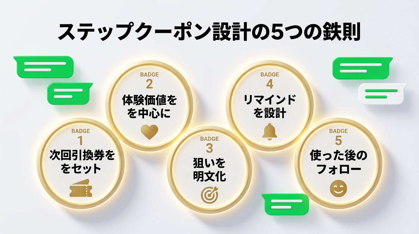ステップクーポン設計の5つの鉄則