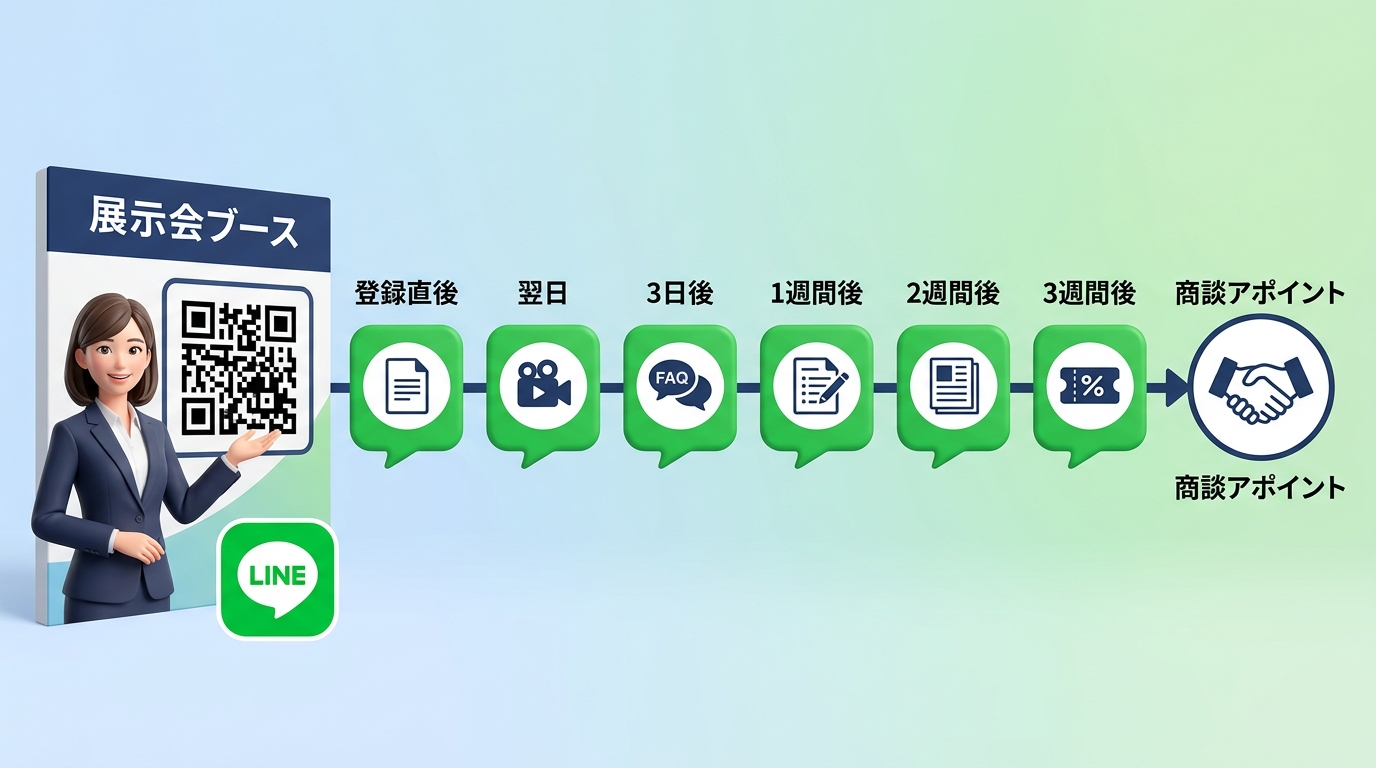 展示会後のLINEフォロー設計