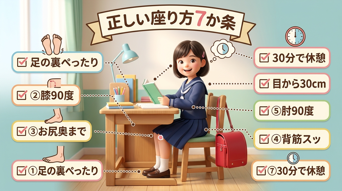 正しい座り方チェック