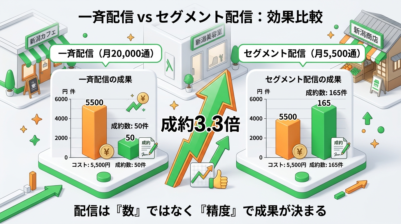 費用対効果のシミュレーショングラフ