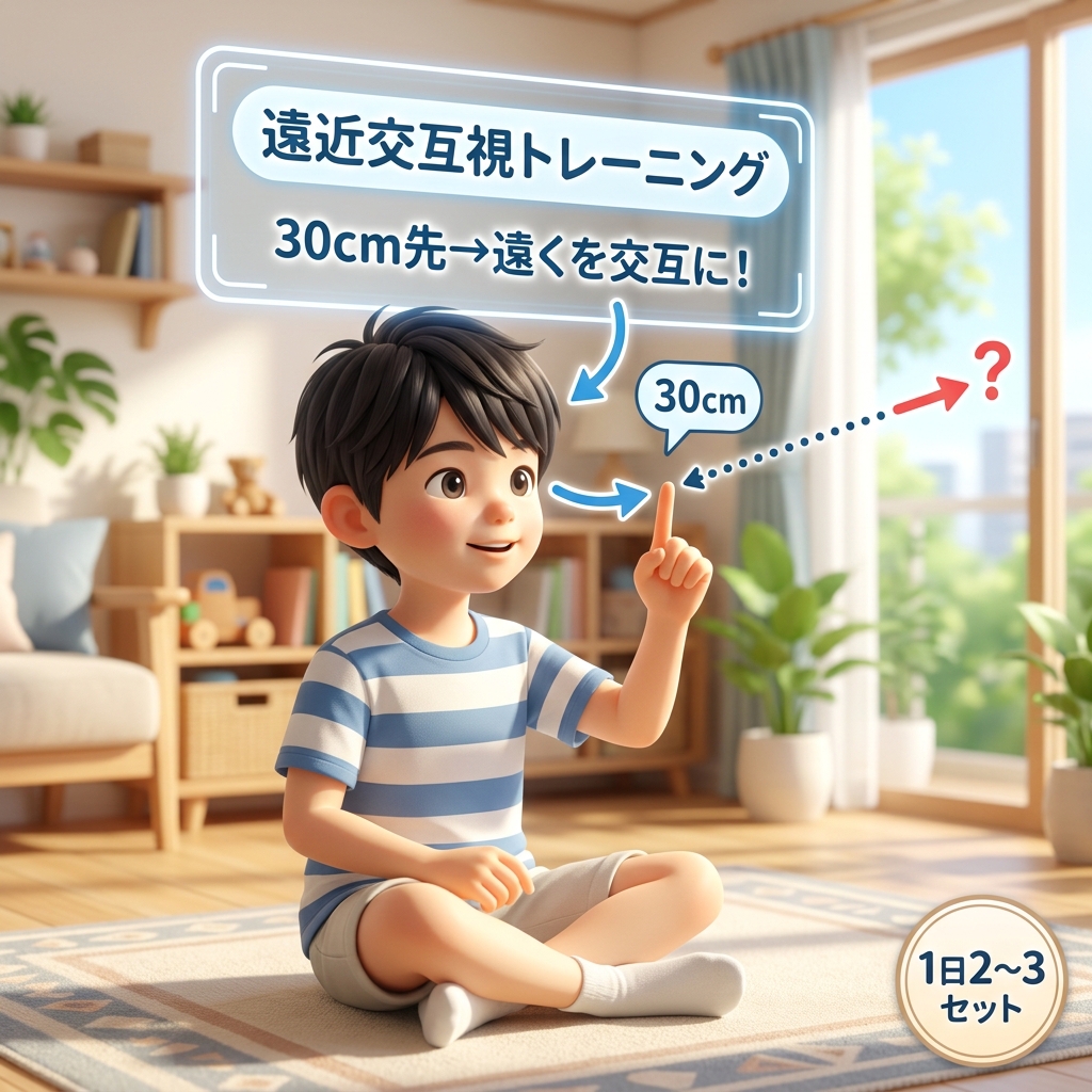 遠近交互視トレーニングの実践