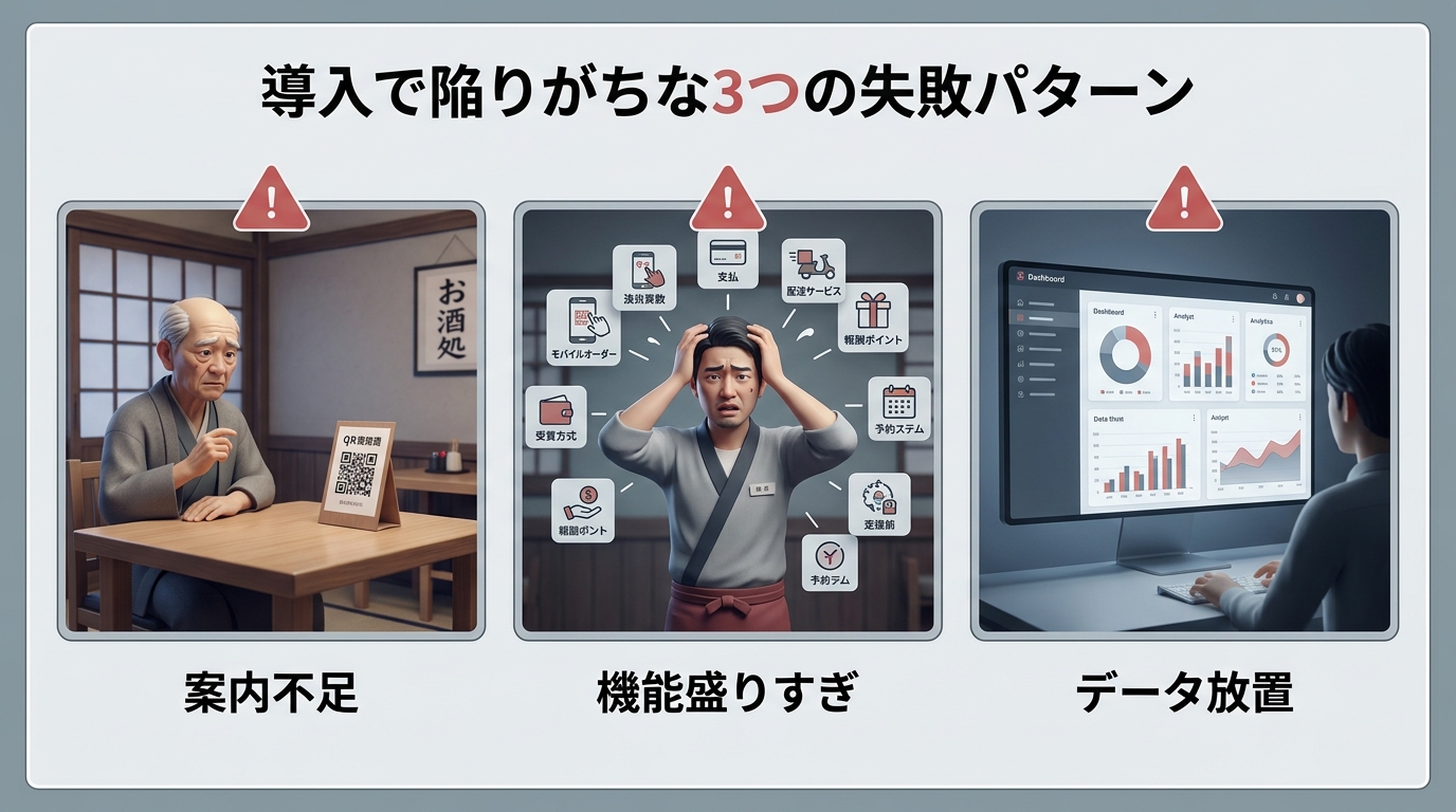 モバイルオーダー導入の失敗パターン