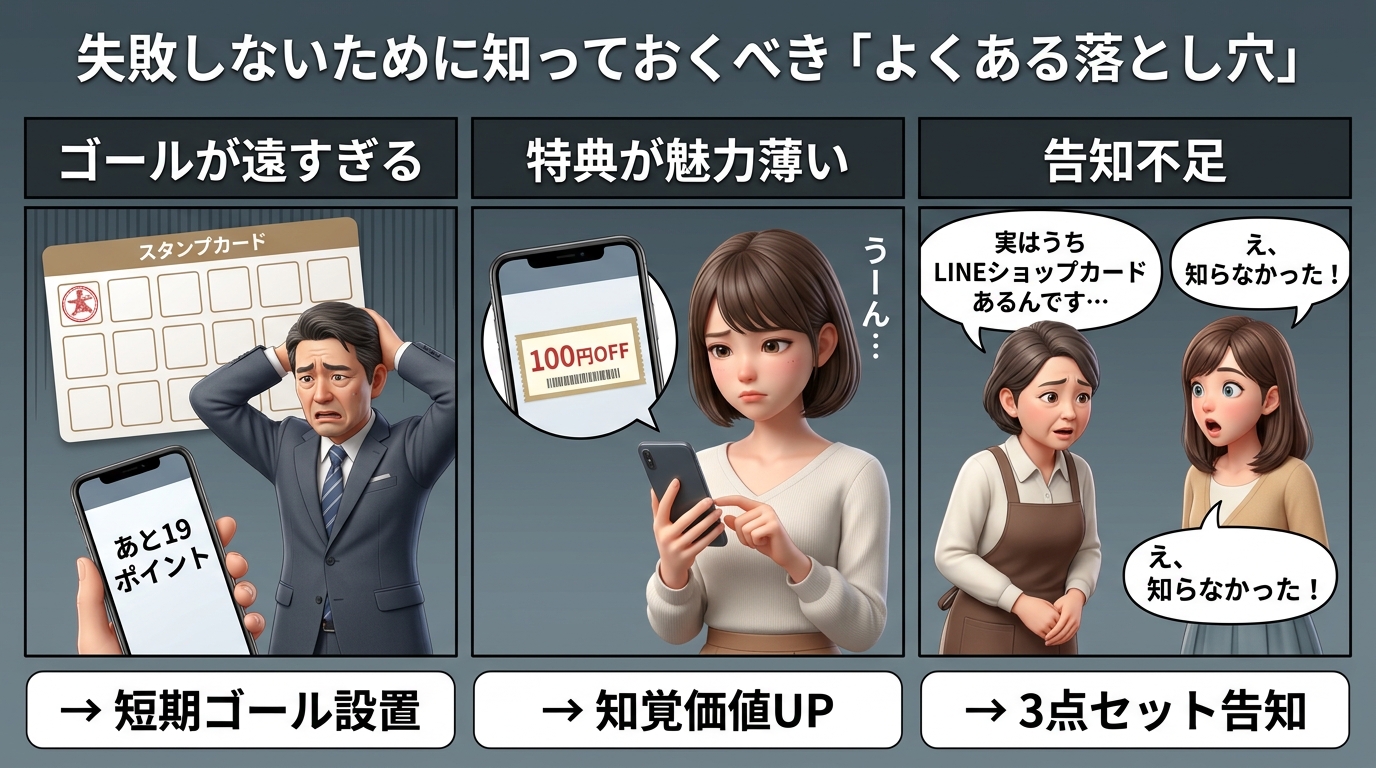 LINEショップカードでありがちな失敗例