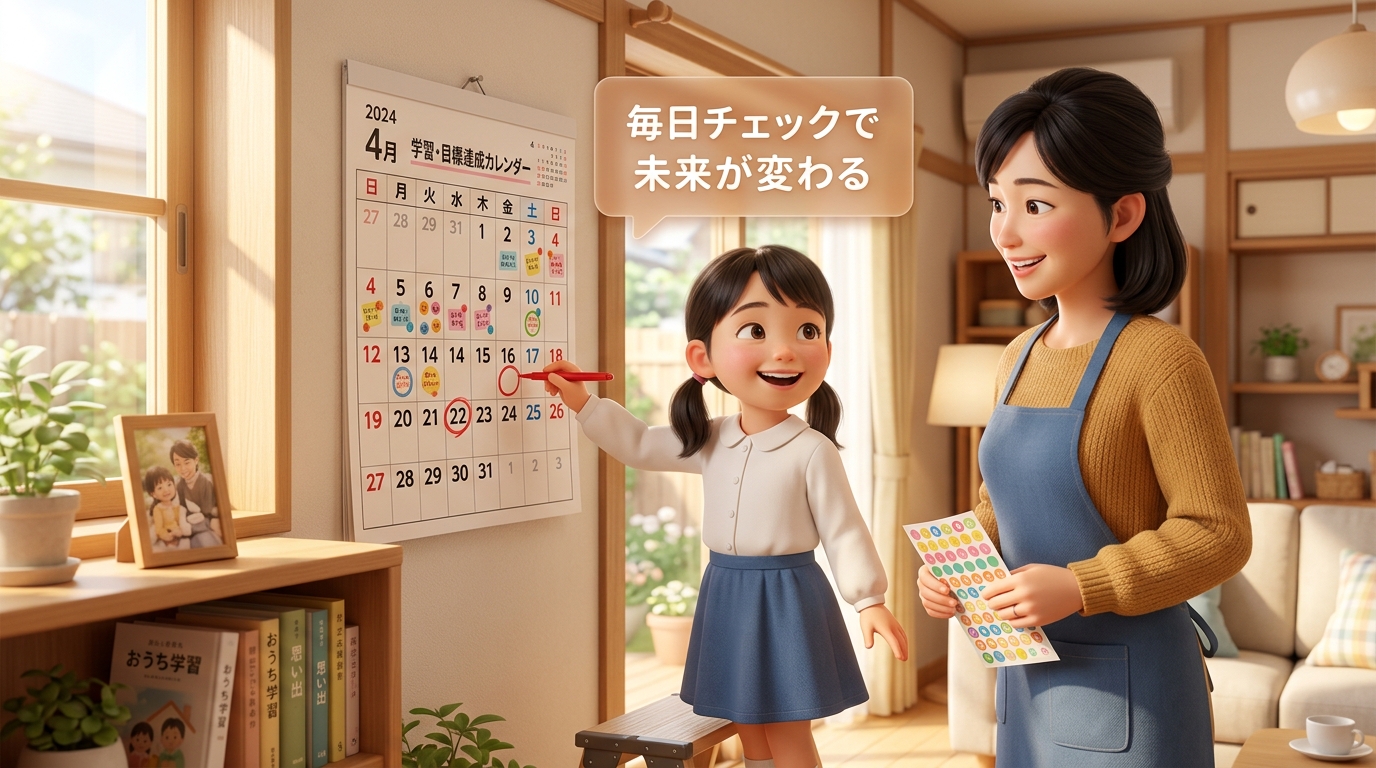 日々のチェックリストを使う様子