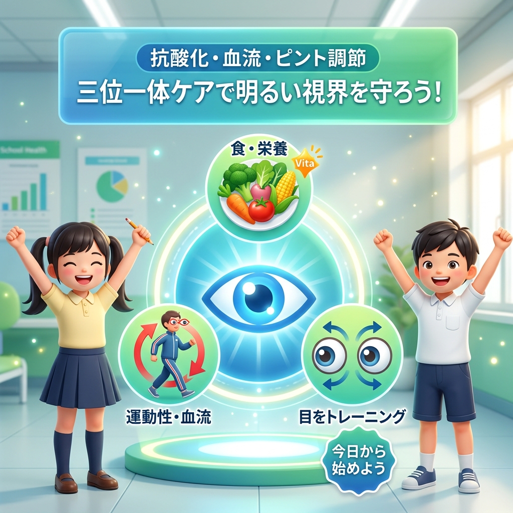 三位一体ケアで明るい視界を守ろう