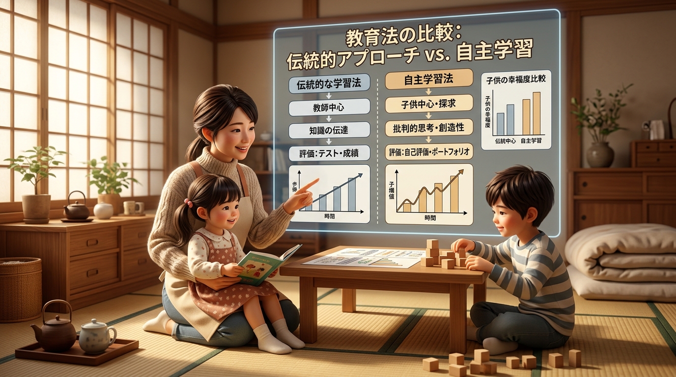 視力検査結果を確認するお母さん