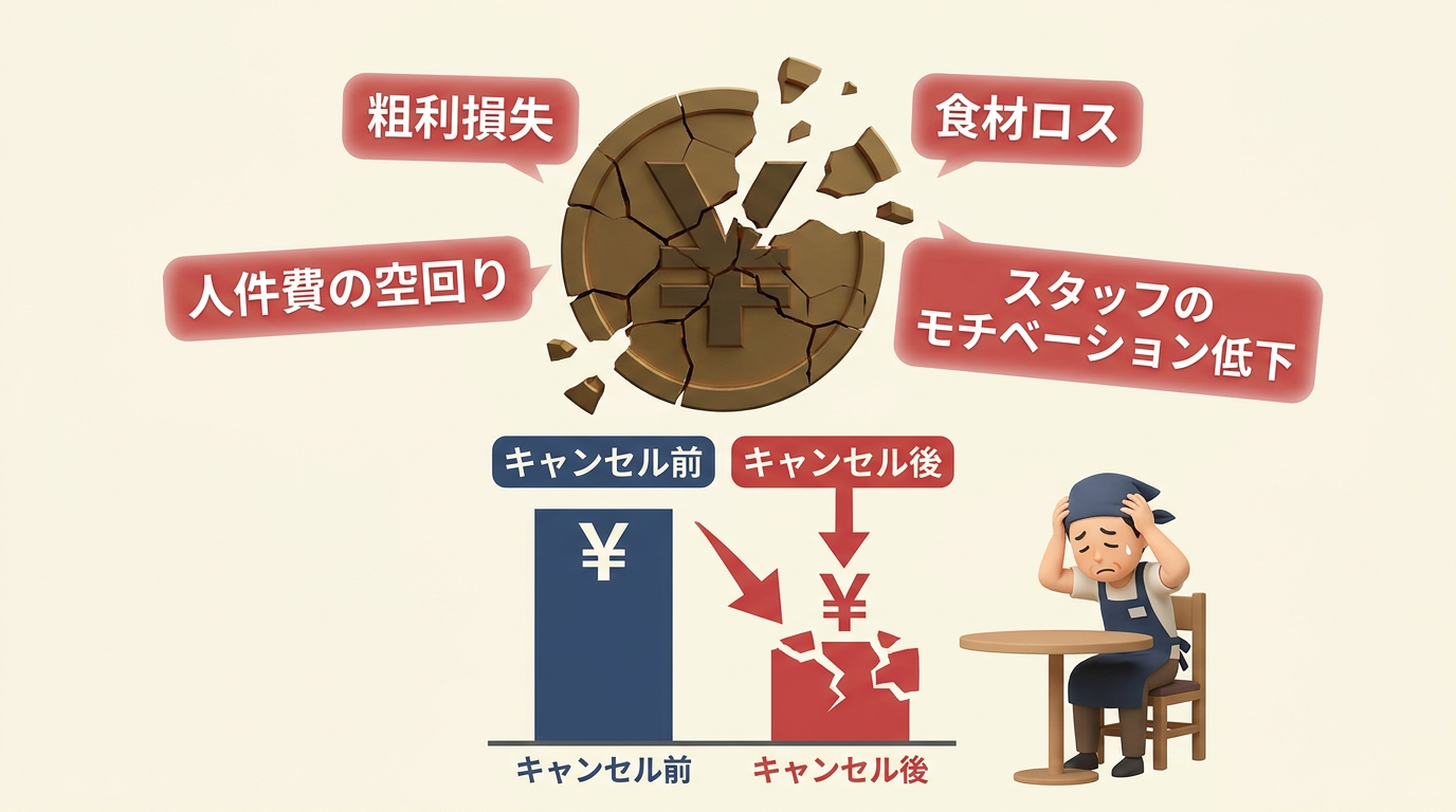 キャンセル1件が経営に与えるダメージ