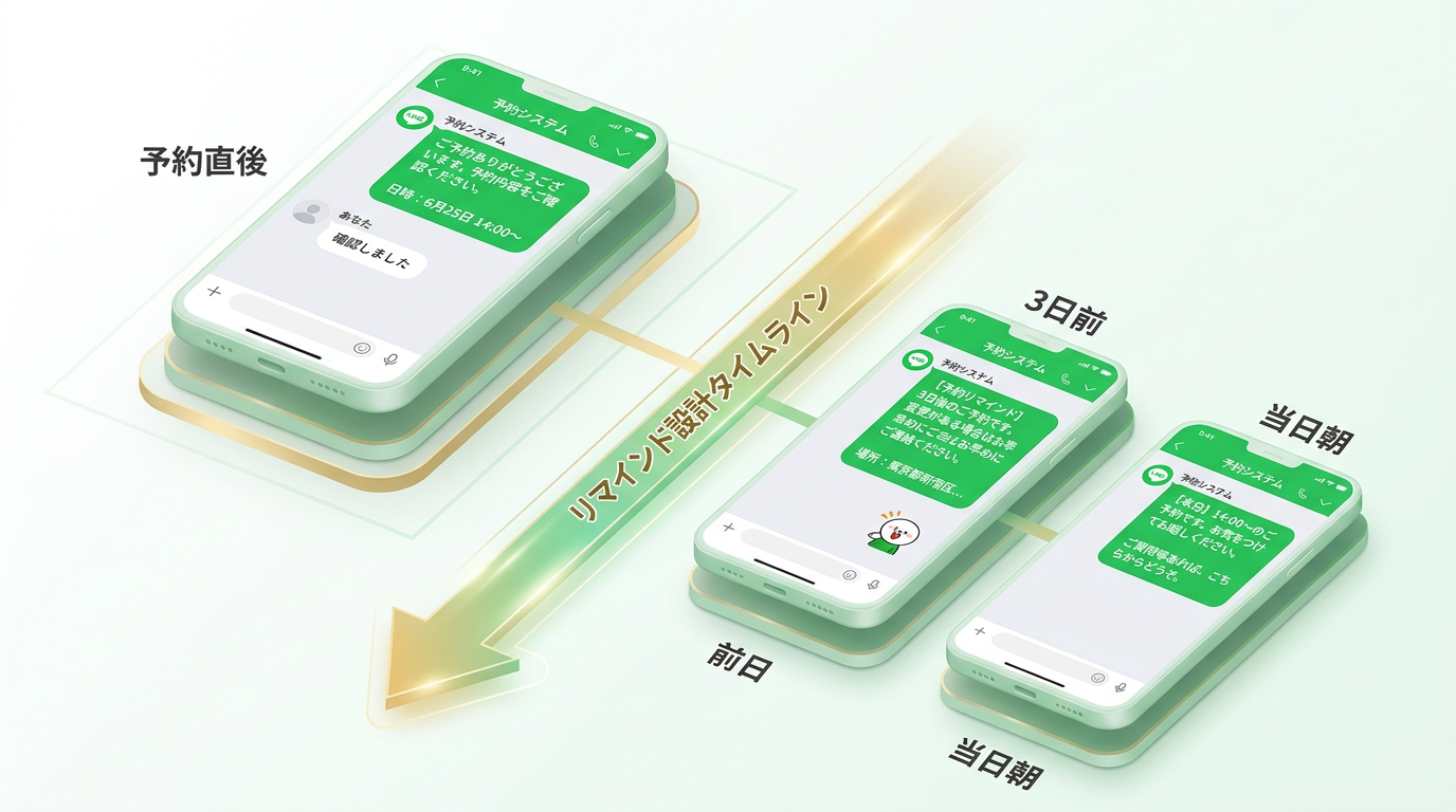 LINEリマインド配信タイムラインテンプレート