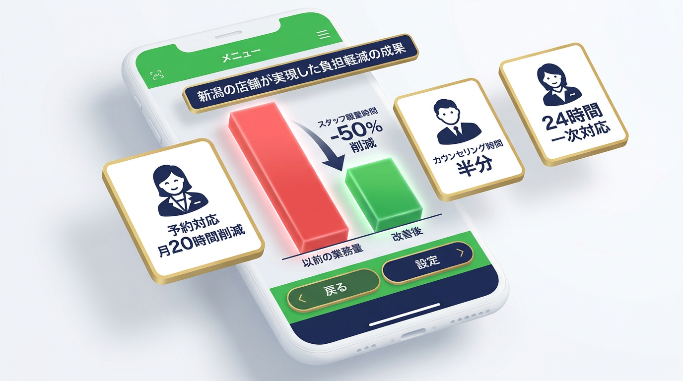 新潟の店舗におけるLINE自動化の成果