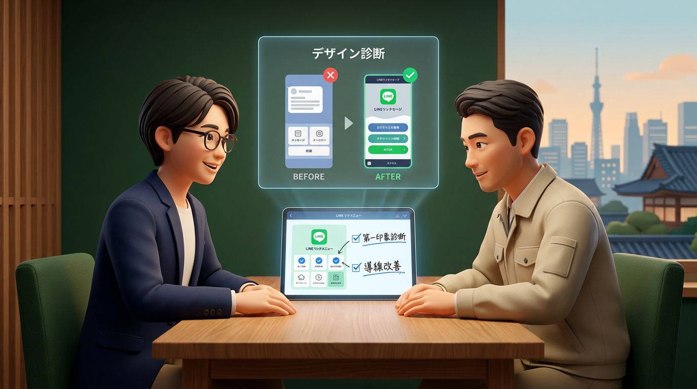 studio-THによるデザイン診断と相談のイメージ