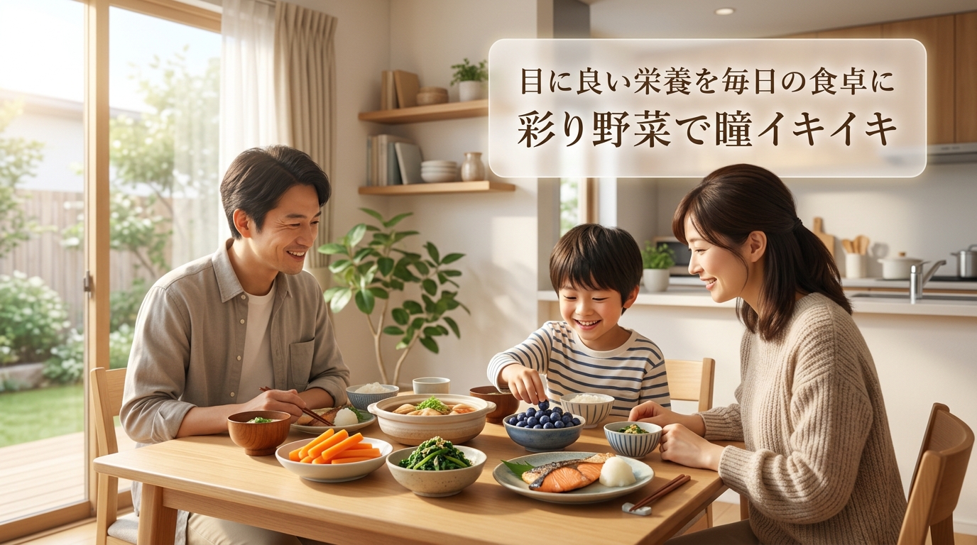 温かい食卓で家族の目の健康を考える時間