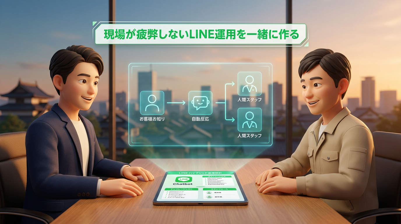 studio-THによるLINE運用体制づくりの相談